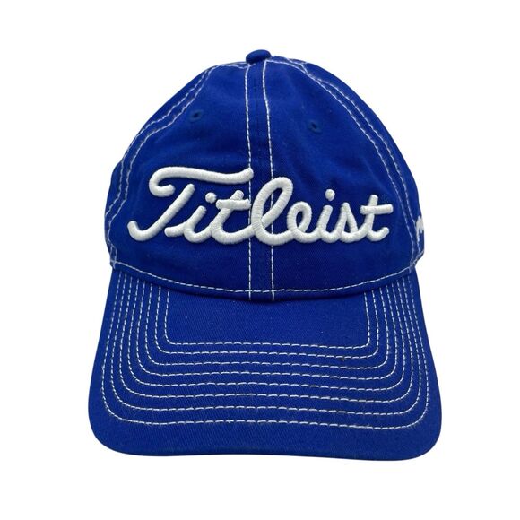 Titleist FootJoy ProV1 Blue Hat Adjustable Buckle Strap Excellent Condition - Picture 1 of 6
